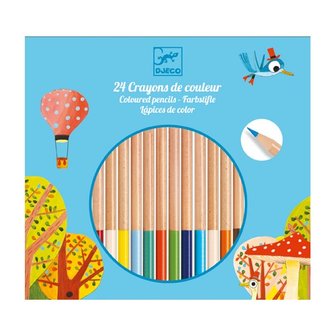 Djeco 24 coloured pencils