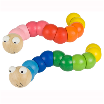 Bigjigs Wiggly Worm rose/rood