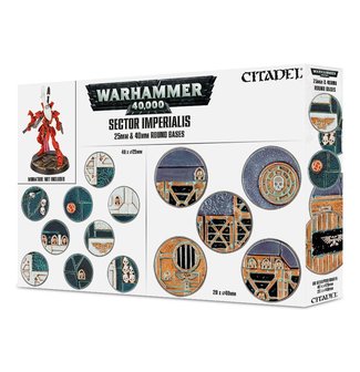 Citadel Sector Imperialis 25 &amp; 40 mm Round Bases