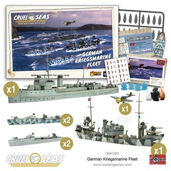 Cruel Seas German Kriegsmarine Fleet Warlord Games