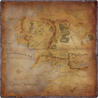 Lord of the Rings Journeys in Middle Earth Gamemat