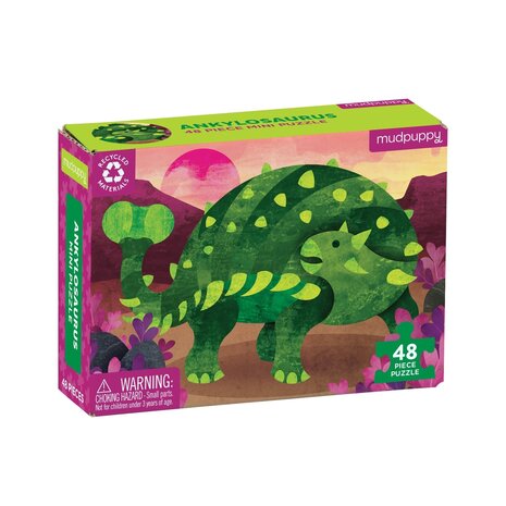 Mudpuppy Mini Puzzel Ankylosaurus