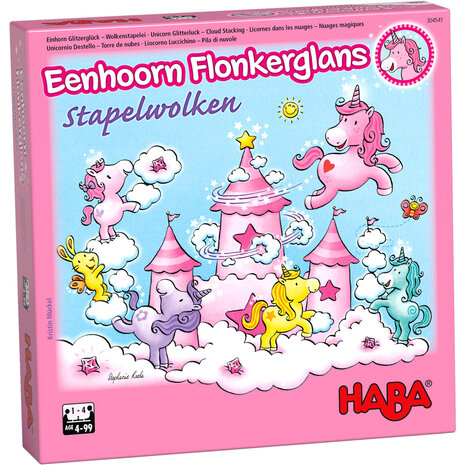 HABA Spel Eenhoorn Flonkerglans Stapelwolken