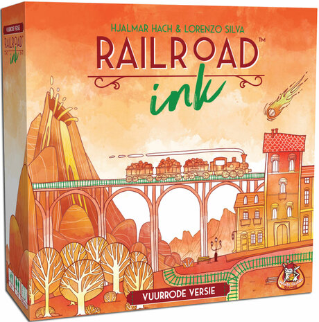 Railroad Ink Vuurrode versie White Goblin Games