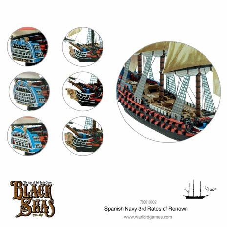 Black Seas Spanish Navy 3rd Rates of Renown