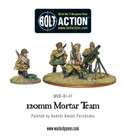 Warlord Games Bolt Action Soviet Army 120mm heavy mortar team