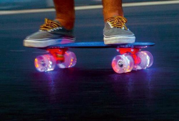 Skateboard Baby Miller U.R.O. LED wheels - NAVY BLUE - 22.5"