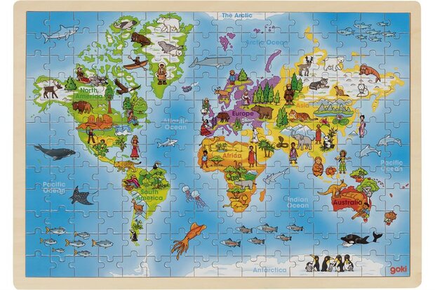 Goki Puzzel: Wereld