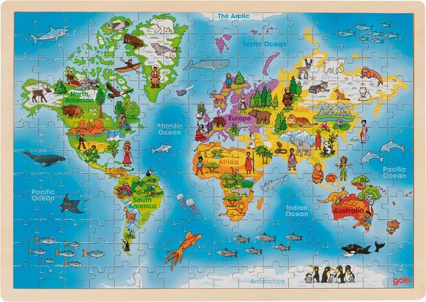 Goki Puzzel: Wereld