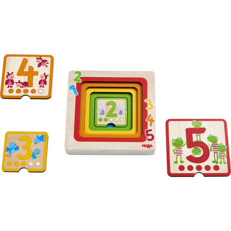 HABA Houten puzzel Cijfervrienden