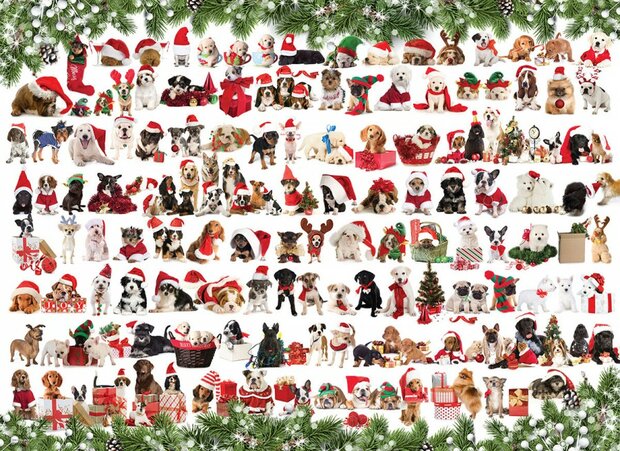 Eurographics Puzzel Holiday Dogs 