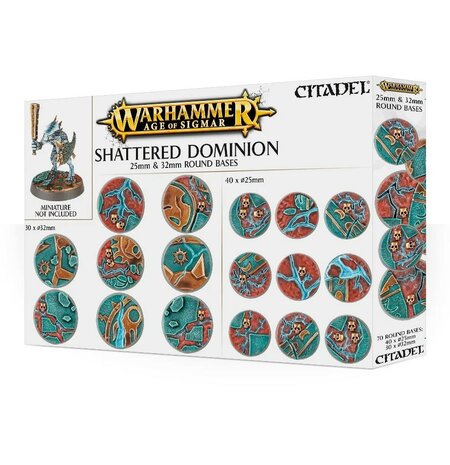Warhammer Age of Sigmar Shattered Dominion 25 & 32mm Round Bases