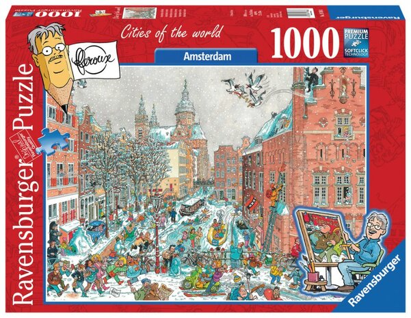 Ravensburger Puzzel Fleroux - Amsterdam in de Winter