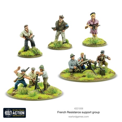 Warlord Games Bolt Action French Resistance Support Group