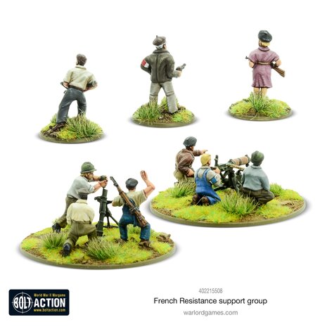 Warlord Games Bolt Action French Resistance Support Group