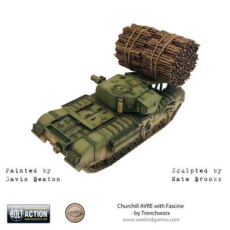 Warlord Games Trenchworx  Churchill AVRE with Fascine