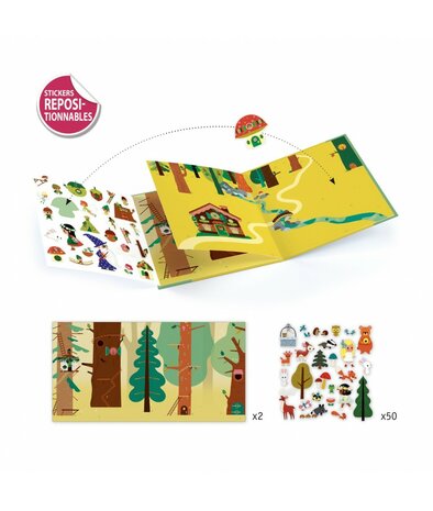 Djeco Stickerboek Het Magische Bos