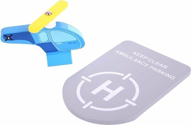 Bigjigs Helicopter and heli pad set