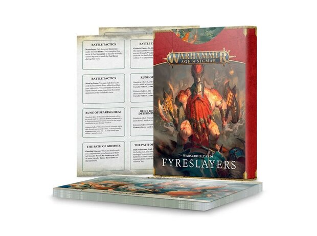 Warhammer Age of Sigmar Warscroll Cards: Fyreslayers