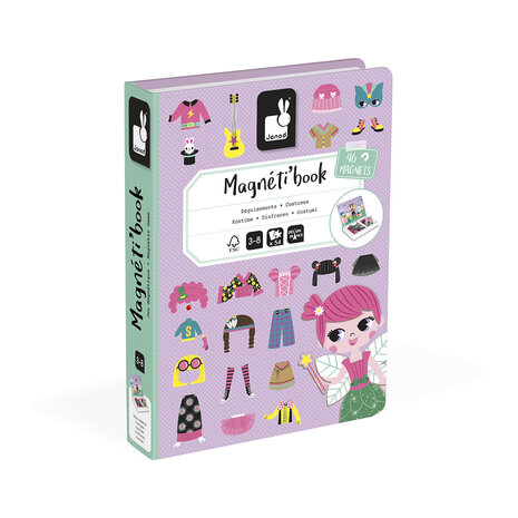 Janod Magnetibook – Verkleedfeest meisjes 