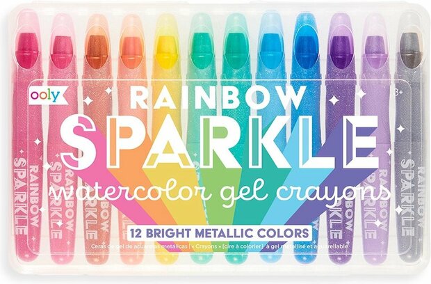 Ooly - Rainbow Sparkle Watercolor Gel Crayons