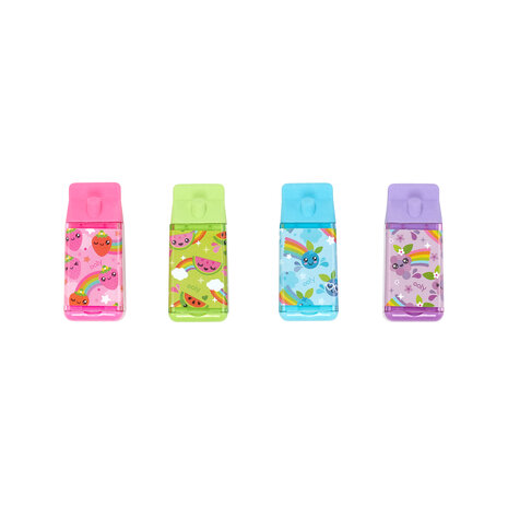 Ooly – Lil’ Juicy Box Scented Erasers + Sharpeners Paars