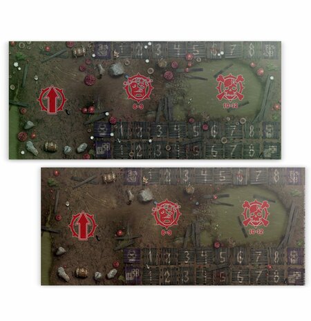 Warhammer Blood Bowl Snotling Pitch – Double-sided Pitch and Dugouts Set