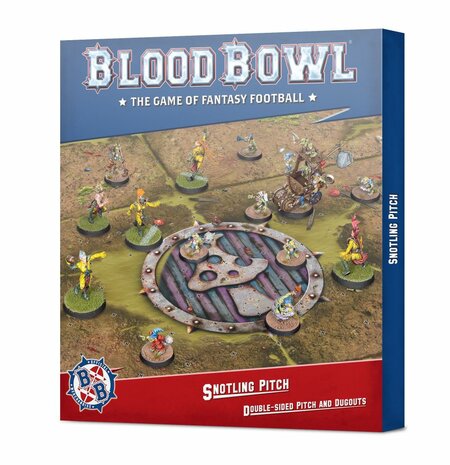Warhammer Blood Bowl Snotling Pitch – Double-sided Pitch and Dugouts Set