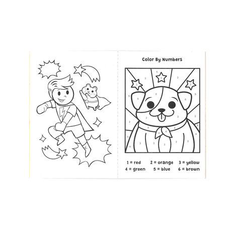 Ooly – Mini Traveler Coloring & Activity Kit – Superkids & Pets