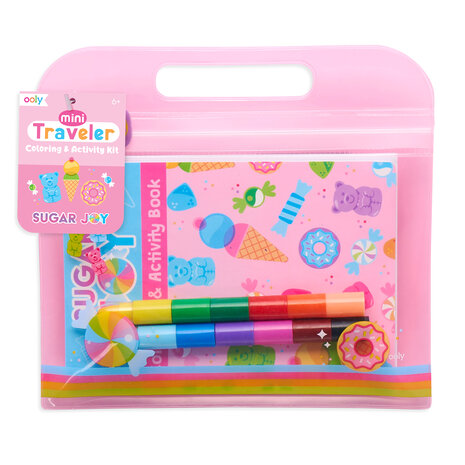 Ooly – Mini Traveler Coloring & Activity Kit – Sugar Joy