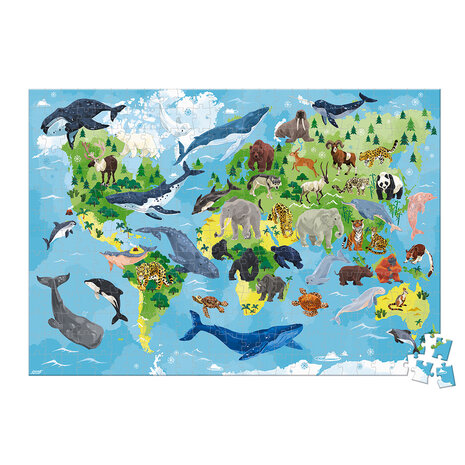 Janod WWF – Educatieve puzzel bedreigde diersoorten