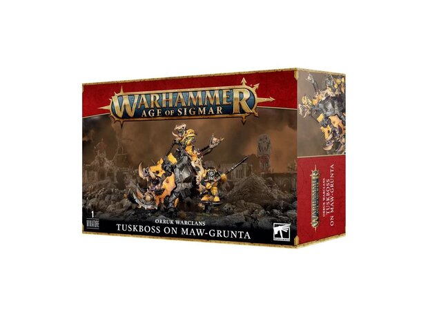 Warhammer Age of Sigmar Orruk Warclans: Tuskboss on Maw-grunta