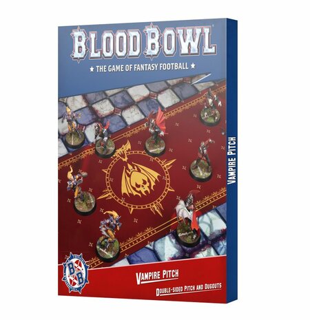 Warhammer Blood Bowl Vampire Team – Double-sided Pitch and Dugouts Set