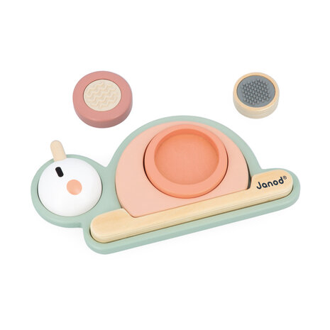 Janod Sweet Cocoon – Sensorische Stapelslak