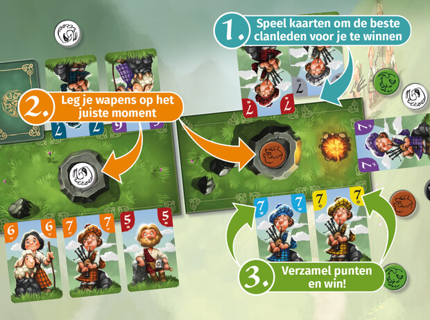 Sluwe Schotten - kaartspel - 999 Games