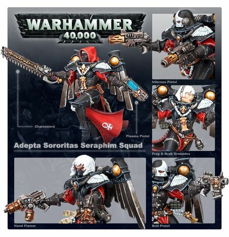 Warhammer 40,000 Adepta Sororitas Seraphim Squad
