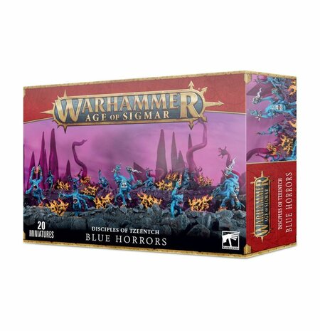 Warhammer age of Sigmar Disciples of Tzeentch Blue Horrors and Brimstone Horrors