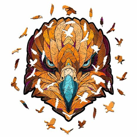 Eco Wood Art (EWA), Houten Legpuzzel Eagle, Size M, 