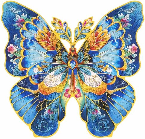 Rowood, Houten Legpuzzel, Vlinder Morpho Helena