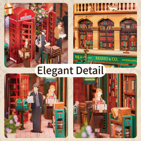 DIY Book Nook Boekensteun 84 Charing Cross Road, Tone-Cheer