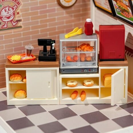 Robotime, DIY Huisje Super Creator Yum Yum Burgers