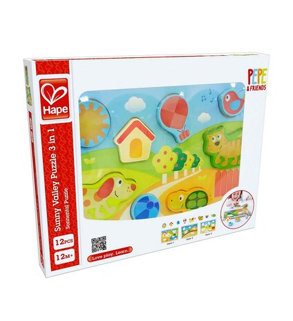 Hape Sunny Valley Puzzle 3 in 1