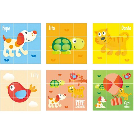 Hape Friendship Puzzle Blocks Pepe
