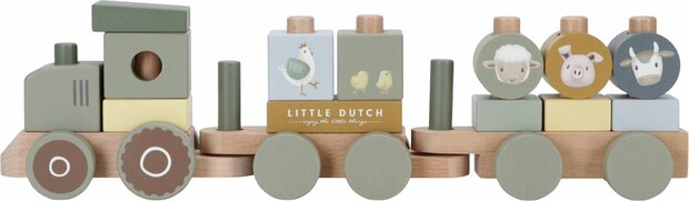 Little dutch blokkentrein tractor