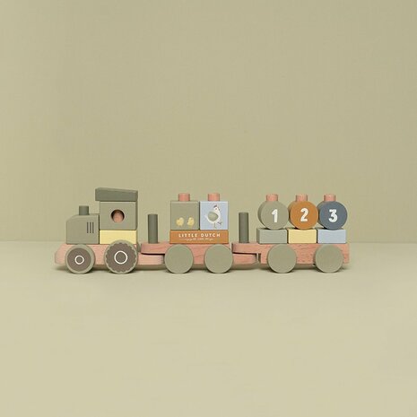 Little dutch blokkentrein tractor