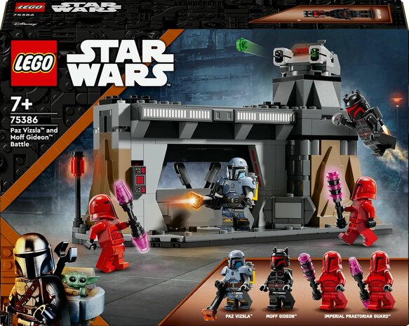 Lego Starwars Paz Vizsla™ en Moff Gideon™ duel