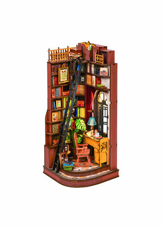 Robotime, DIY Book Nook, Silent Corner Study