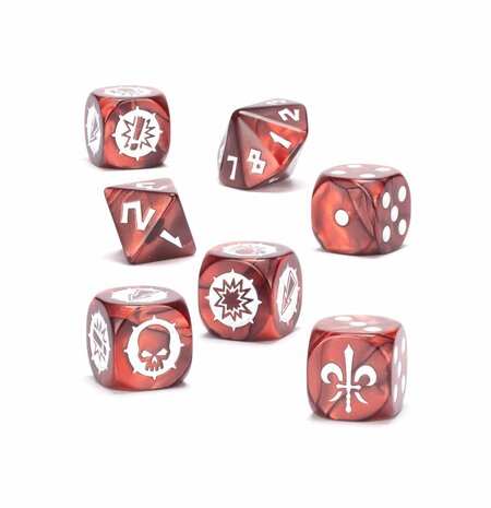 Warhammer Blood Bowl Bretonnian Team Dice Set