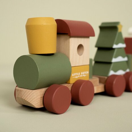 Little dutch blokkentrein kerst 