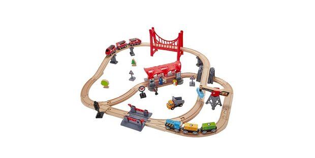 Hape Busy City Rail Set